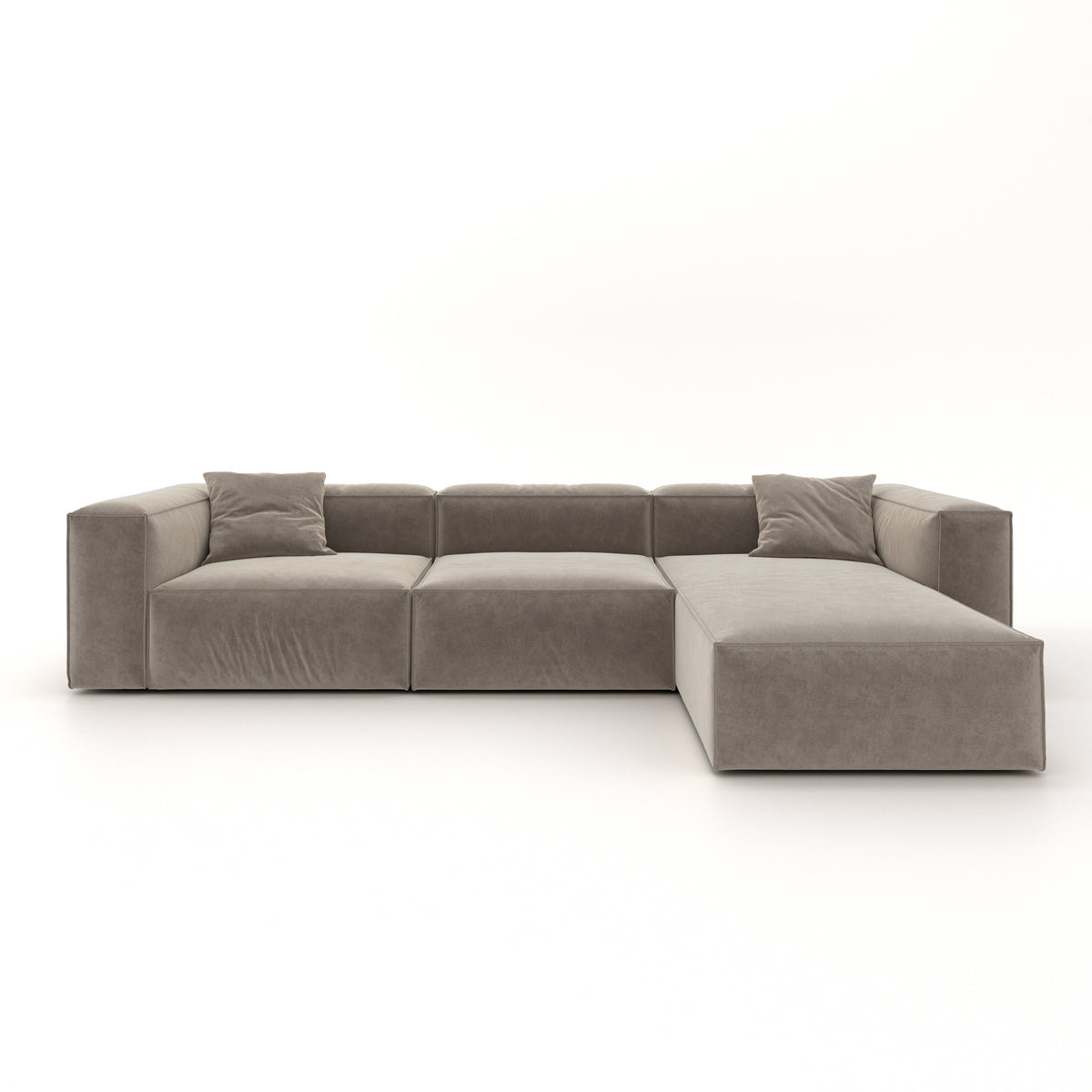 Eleanor Modular Velvet Sofa | Champagne