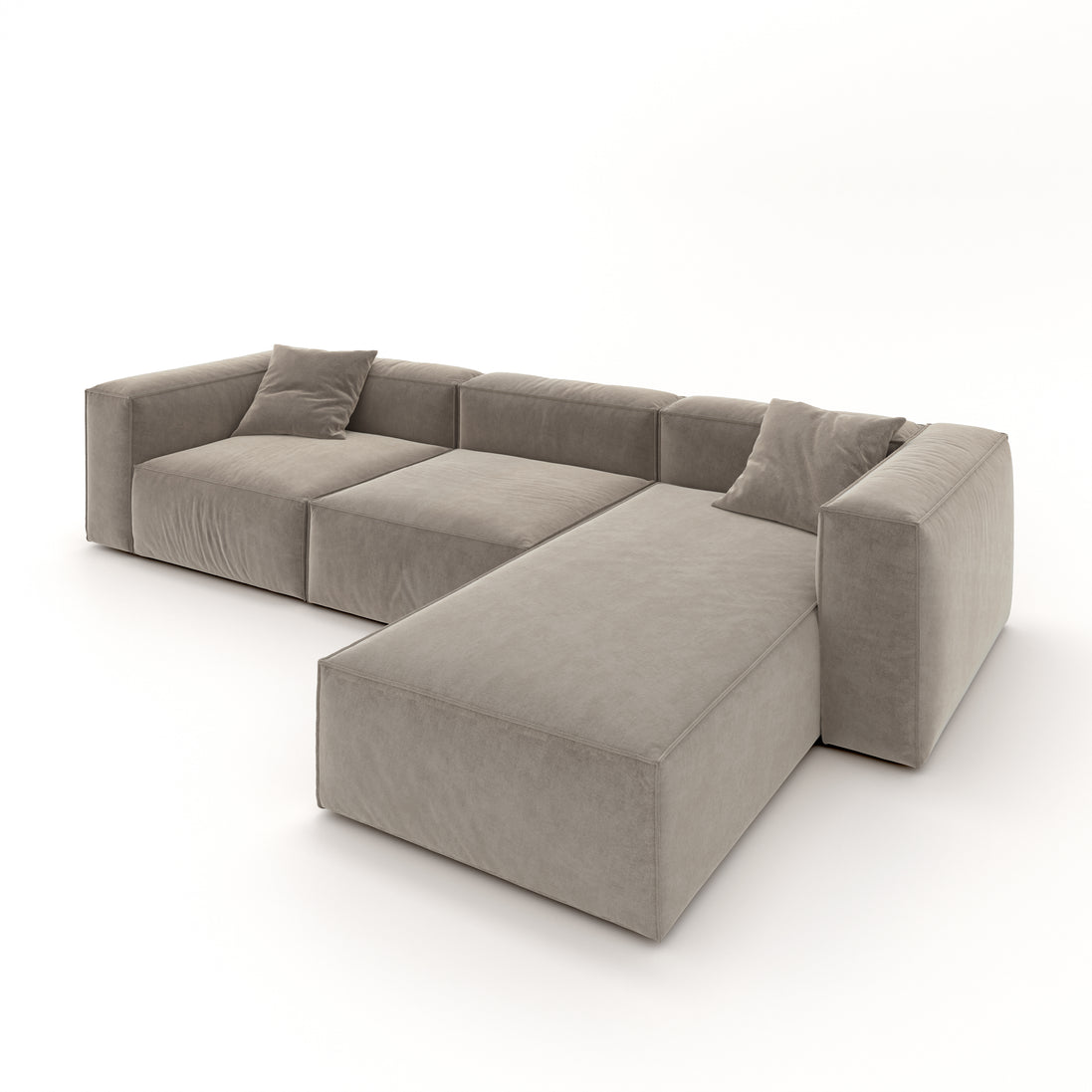 Eleanor Modular Velvet Sofa | Champagne