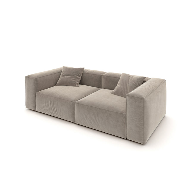 Eleanor Modular Velvet Sofa | Champagne