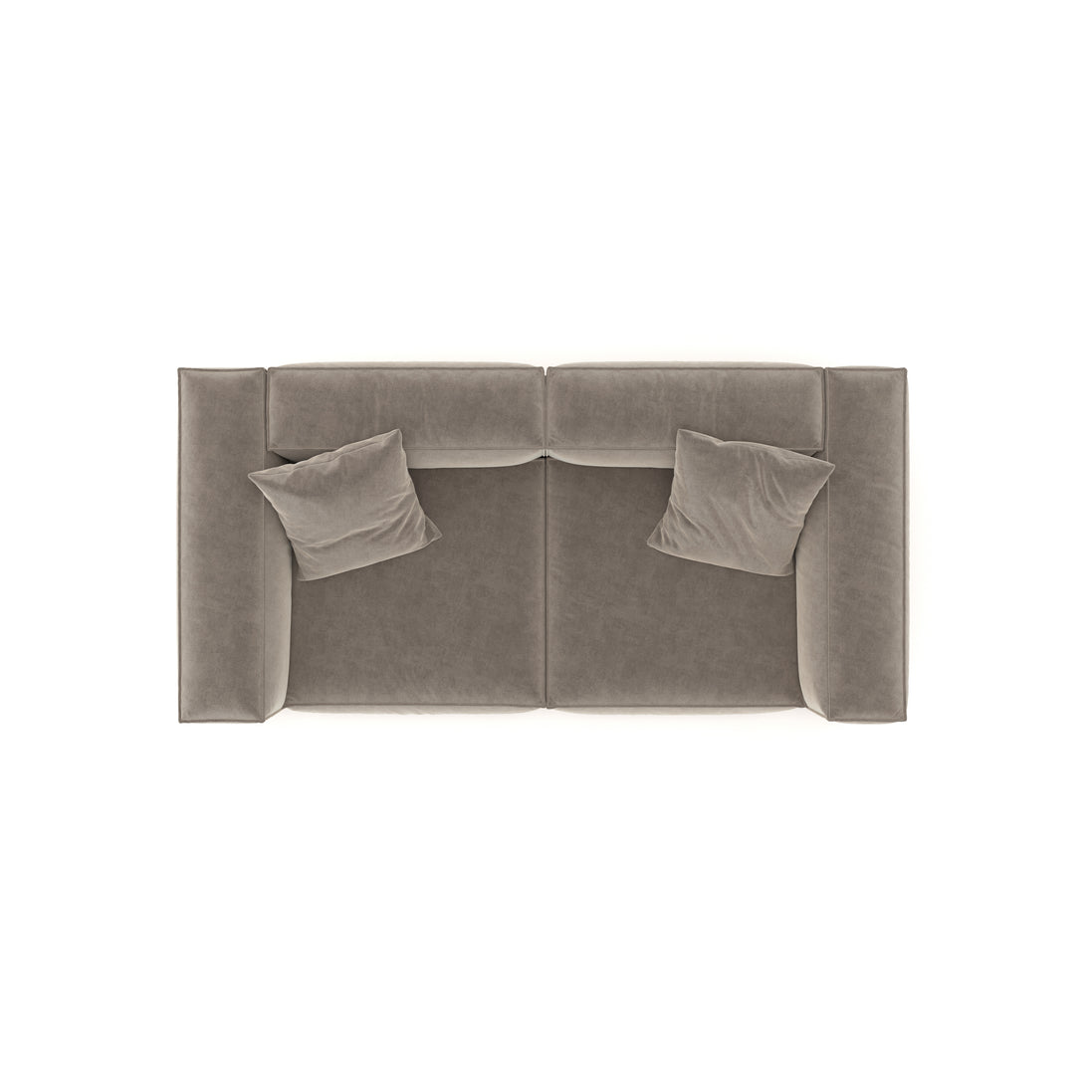 Eleanor Modular Velvet Sofa | Champagne