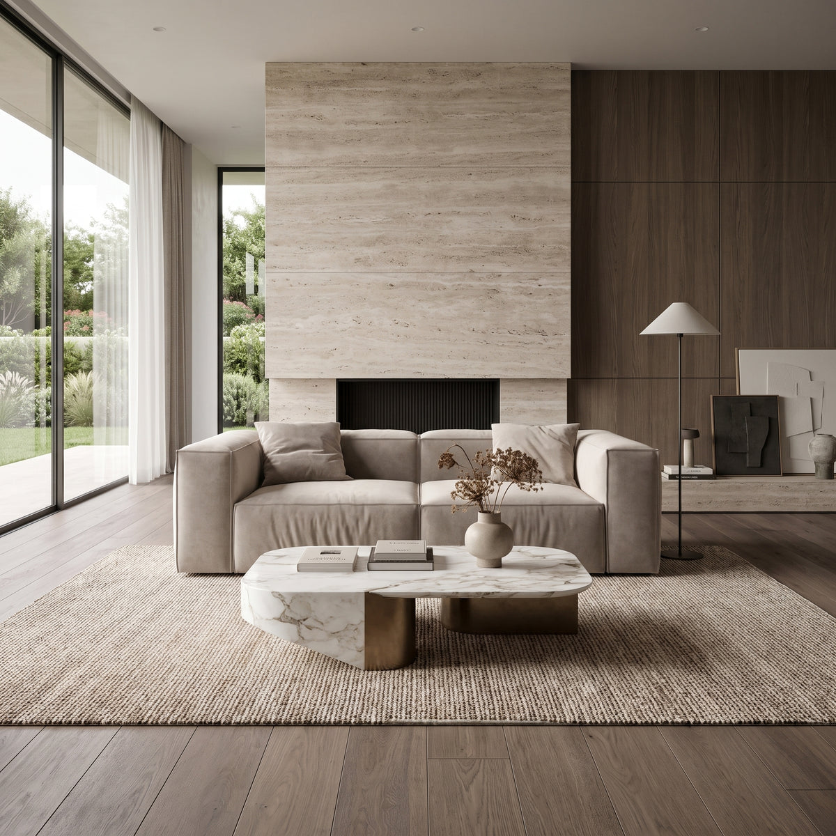 Eleanor Modular Velvet Sofa | Champagne