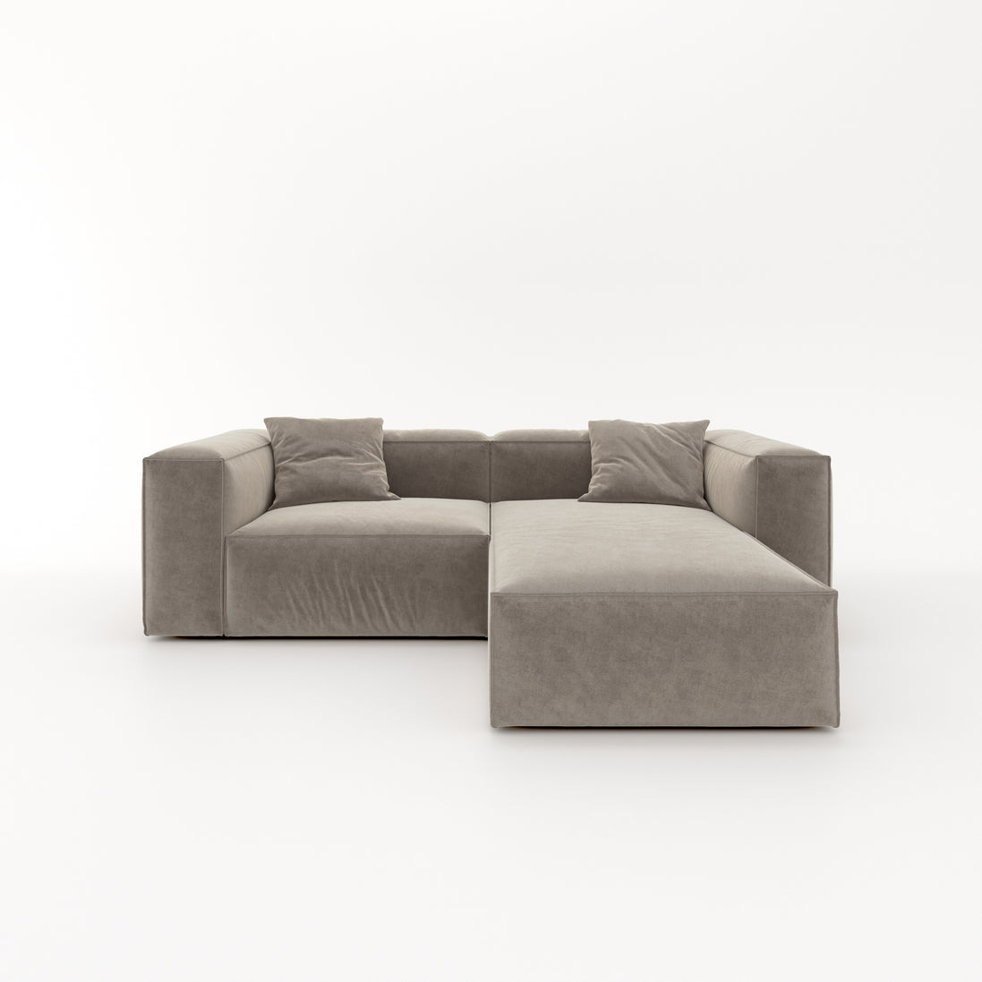 Eleanor Modular Velvet Sofa | Champagne