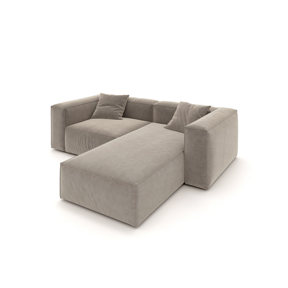 Eleanor Modular Velvet Sofa | Champagne