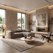 Eleanor Modular Velvet Sofa | Champagne