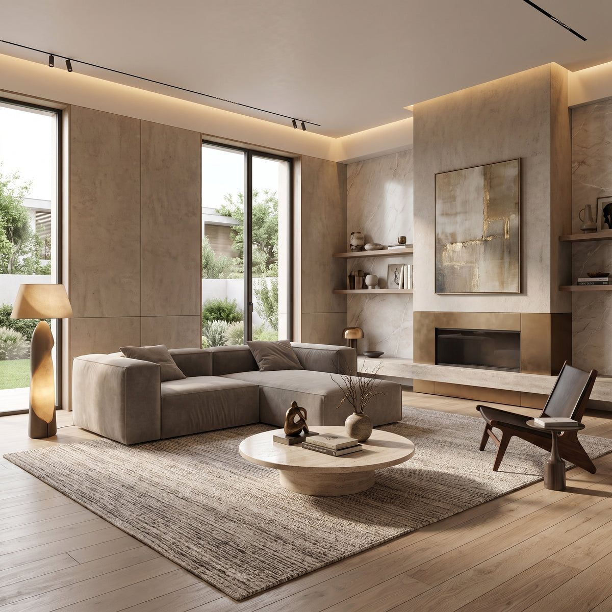 Eleanor Modular Velvet Sofa | Champagne