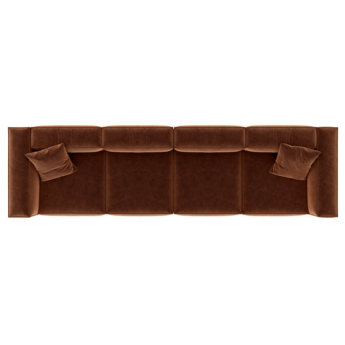 Eleanor Modular Velvet Sofa | Copper