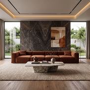 Eleanor Modular Velvet Sofa | Copper