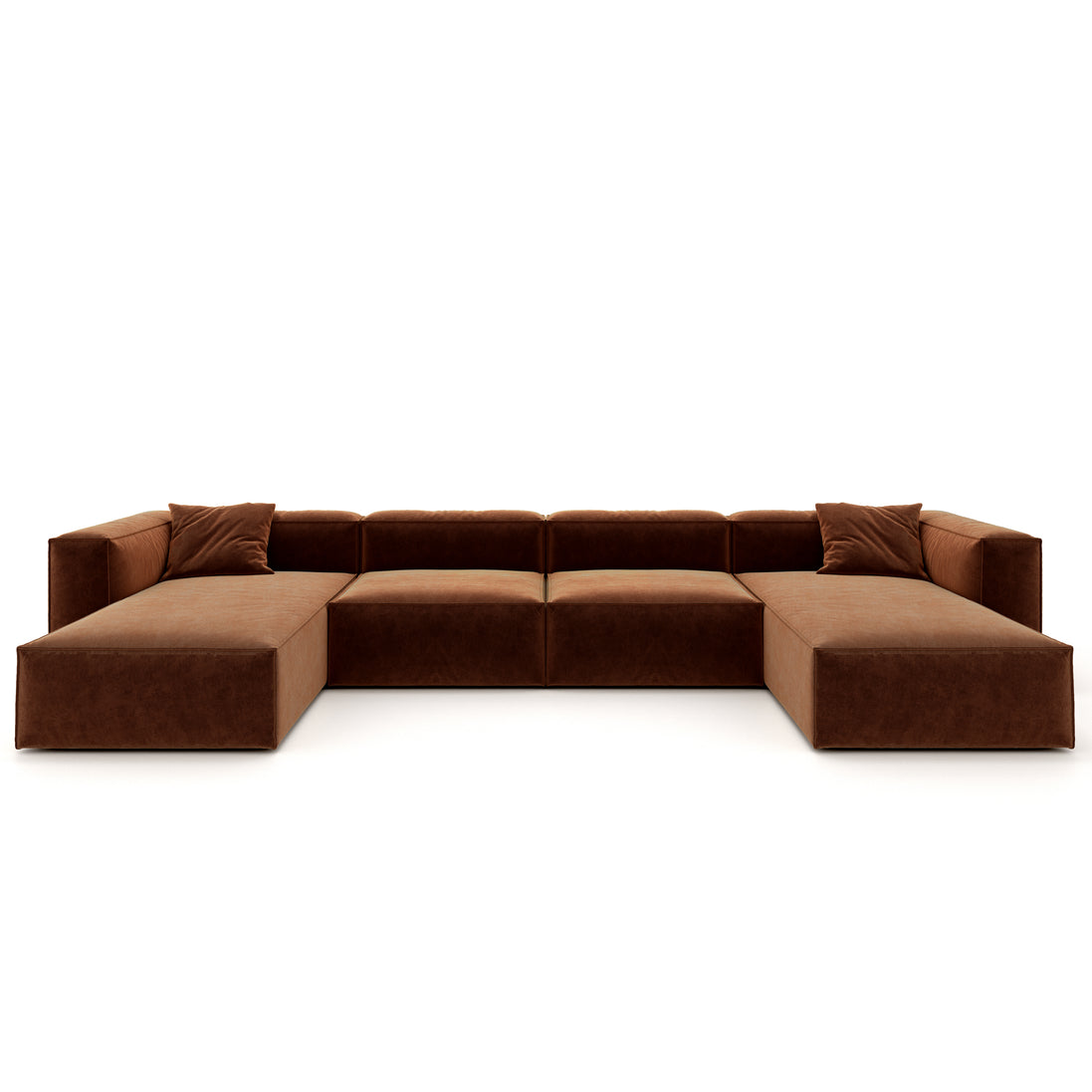 Eleanor Modular Velvet Sofa | Copper