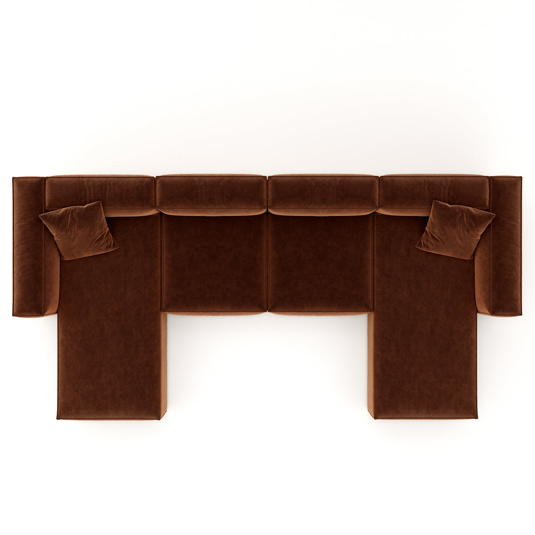 Eleanor Modular Velvet Sofa | Copper