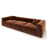 Eleanor Modular Velvet Sofa | Copper
