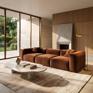 Eleanor Modular Velvet Sofa | Copper