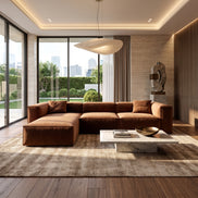 Eleanor Modular Velvet Sofa | Copper