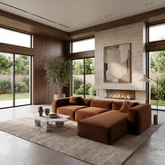 Eleanor Modular Velvet Sofa | Copper