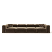 Eleanor Modular Velvet Sofa | Mocha