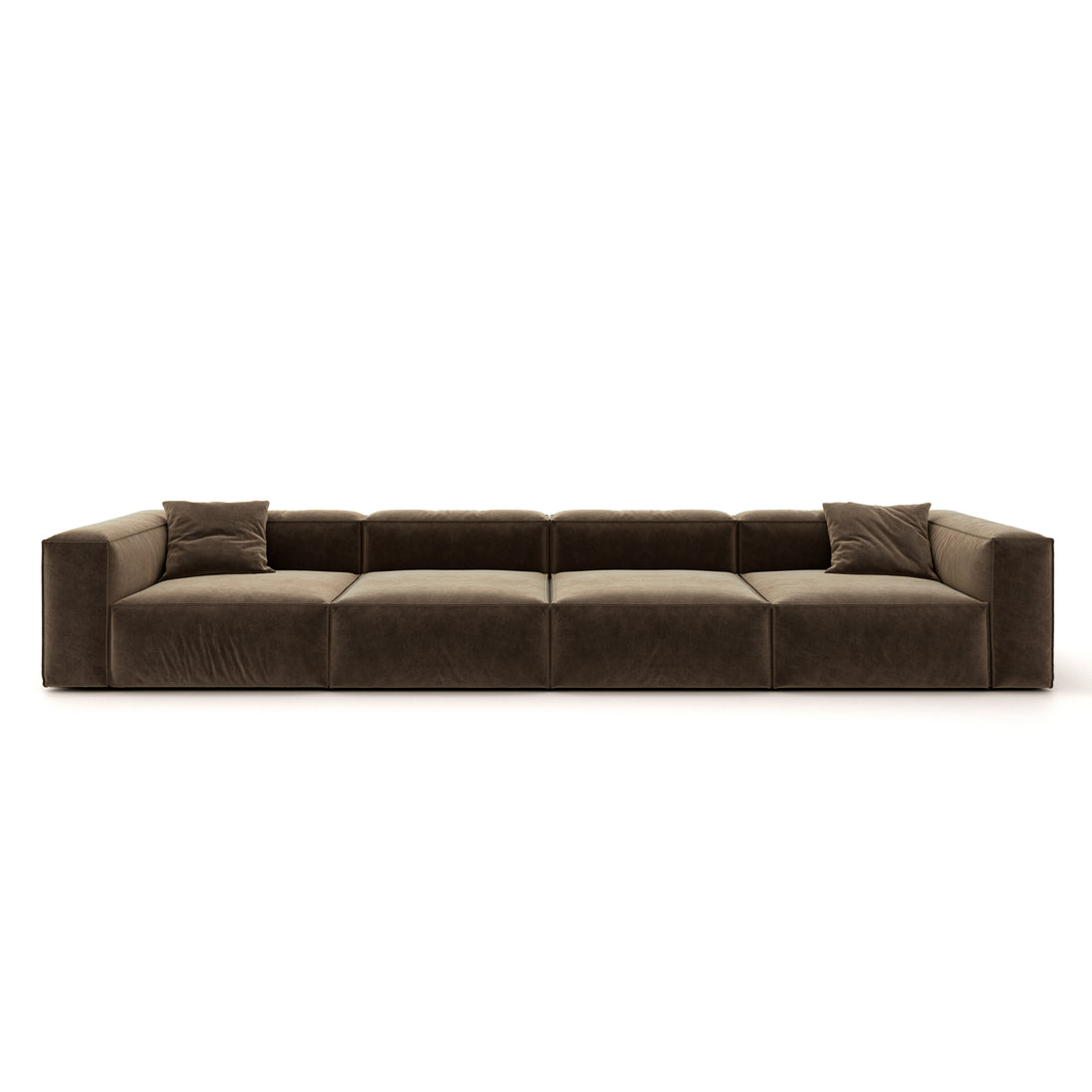 Eleanor Modular Velvet Sofa | Mocha
