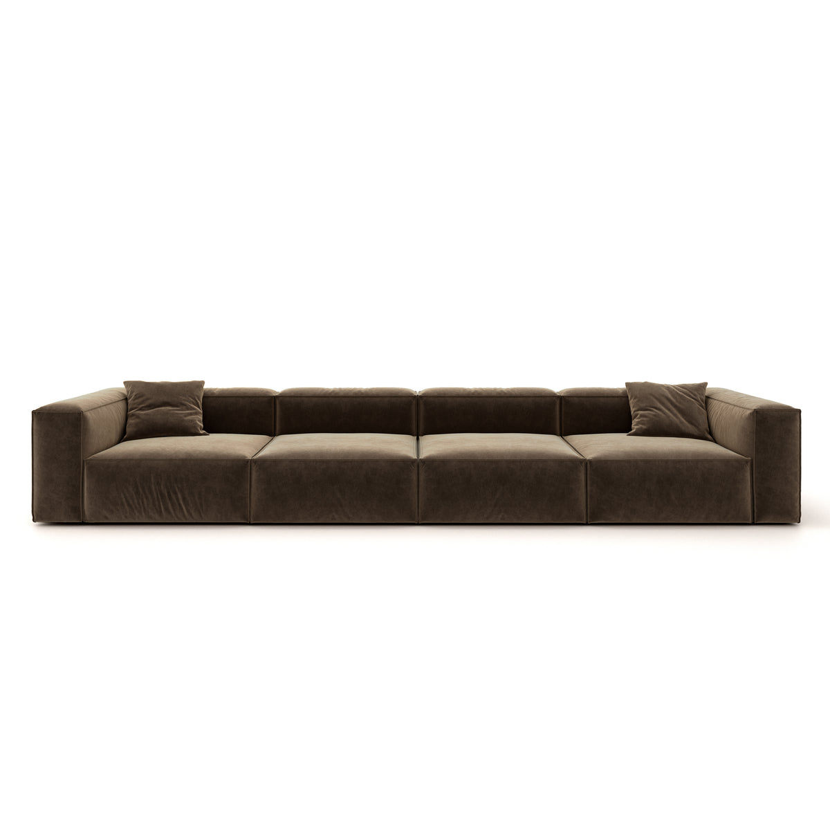 Eleanor Modular Velvet Sofa | Mocha