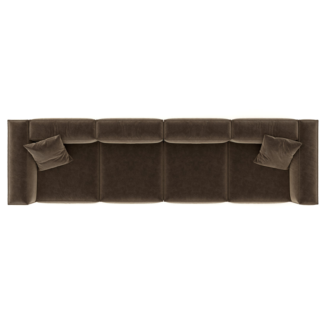 Eleanor Modular Velvet Sofa | Mocha