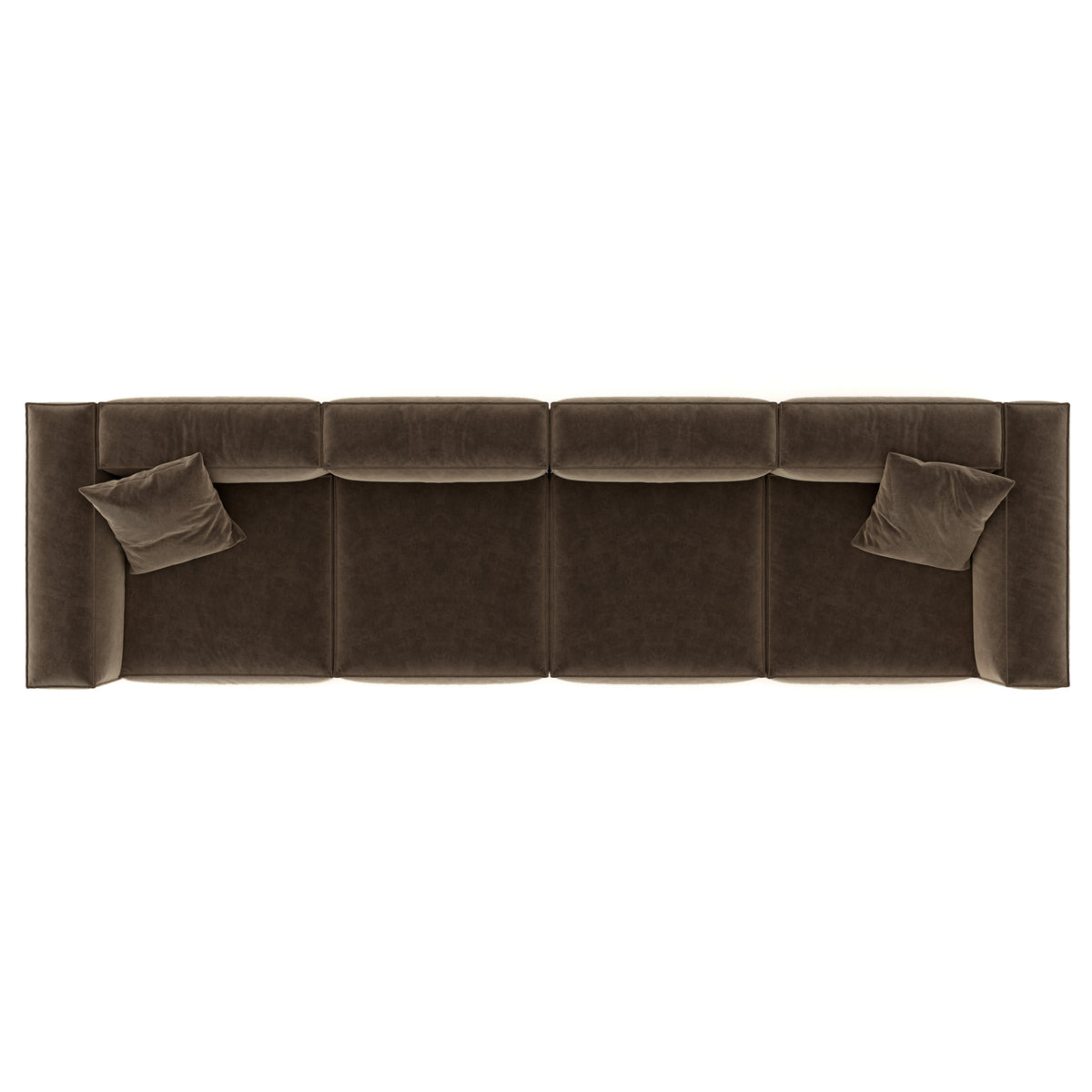 Eleanor Modular Velvet Sofa | Mocha