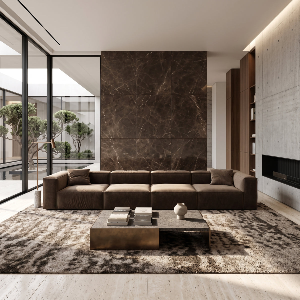 Eleanor Modular Velvet Sofa | Mocha