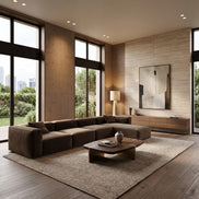 Eleanor Modular Velvet Sofa | Mocha