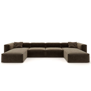 Eleanor Modular Velvet Sofa | Mocha