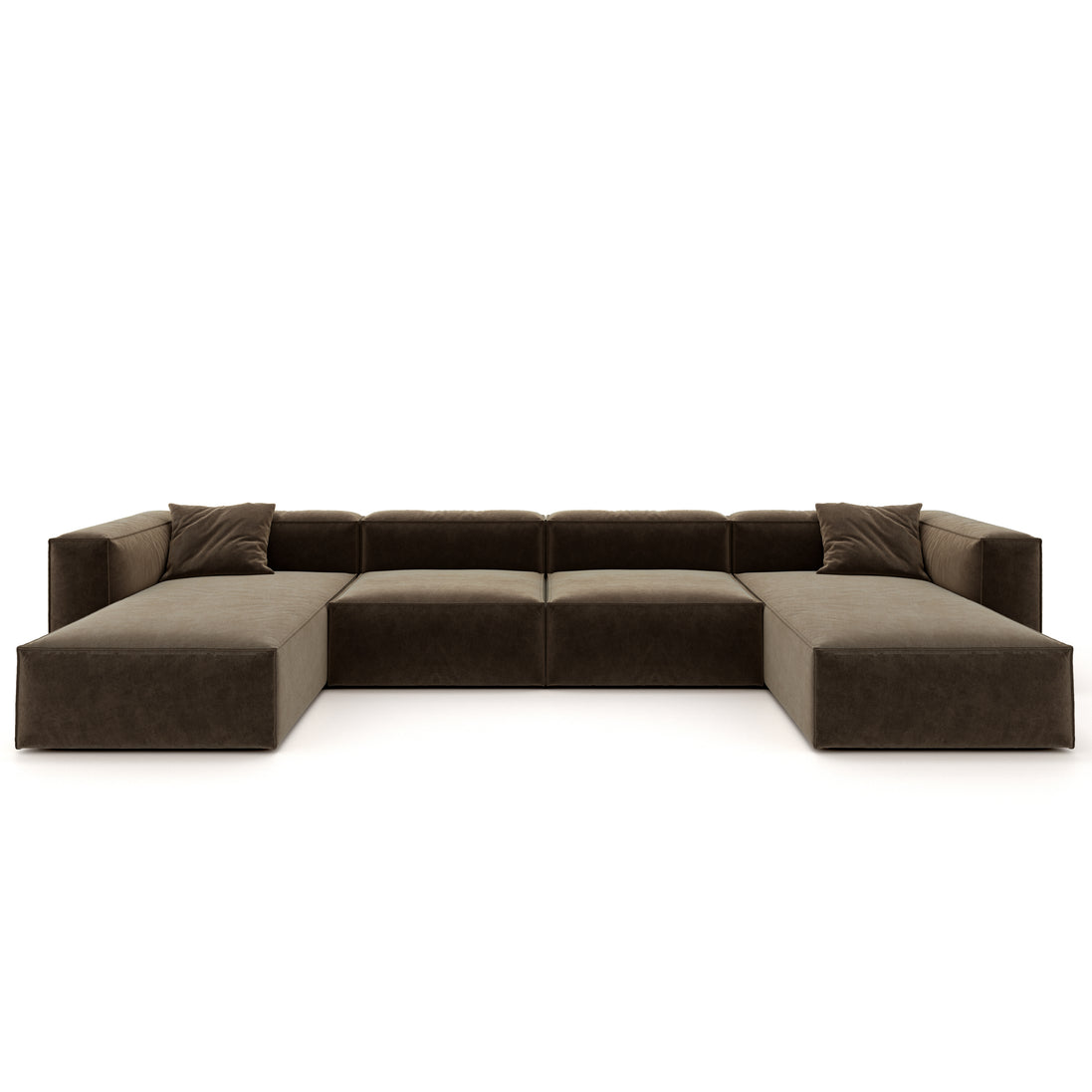 Eleanor Modular Velvet Sofa | Mocha