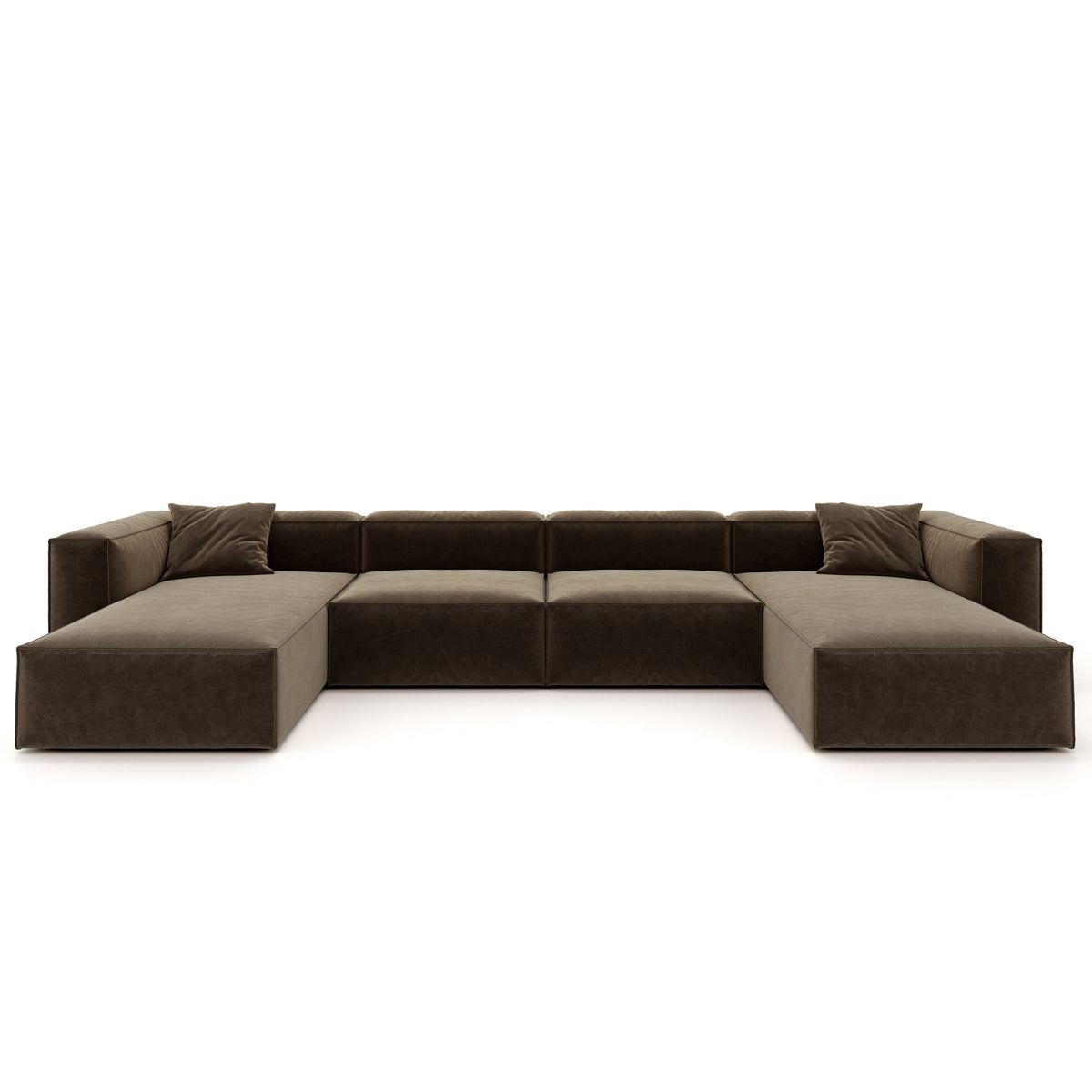 Eleanor Modular Velvet Sofa | Mocha
