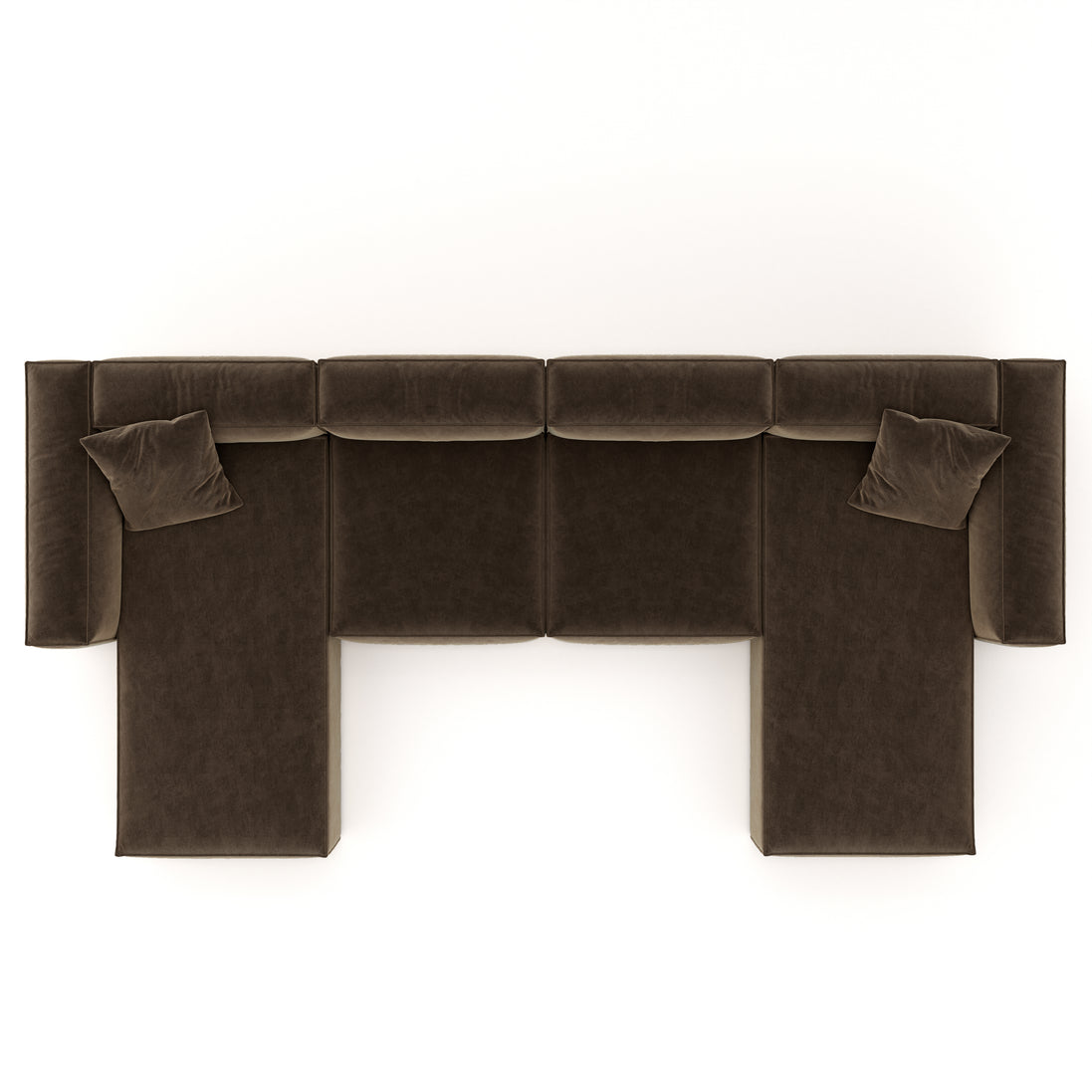 Eleanor Modular Velvet Sofa | Mocha