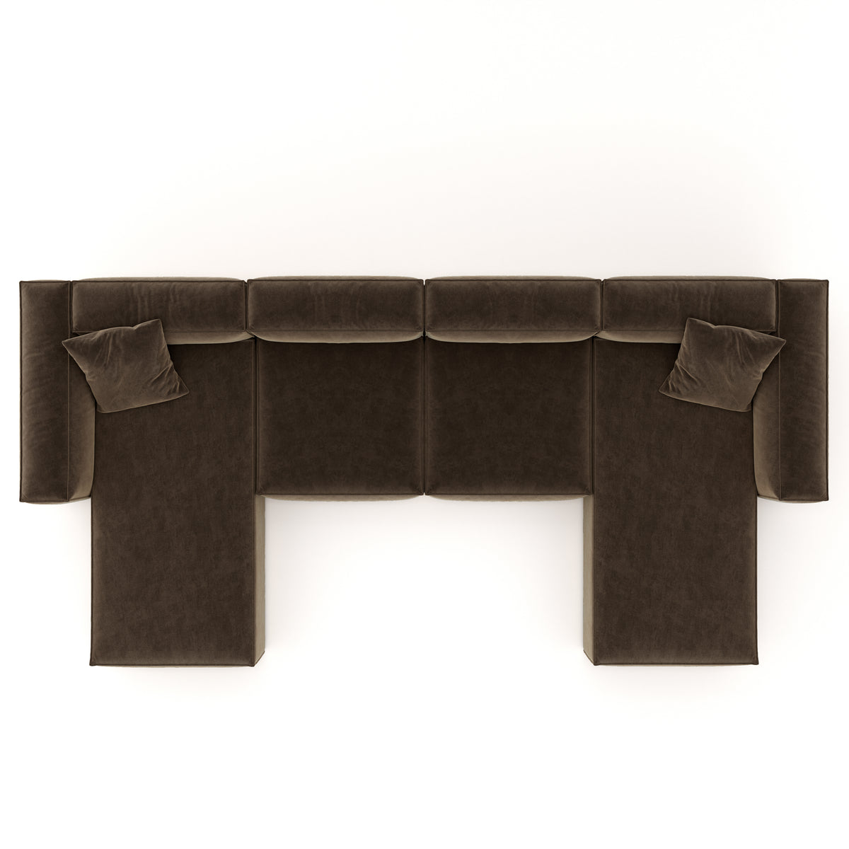 Eleanor Modular Velvet Sofa | Mocha