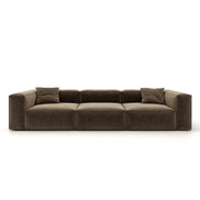 Eleanor Modular Velvet Sofa | Mocha