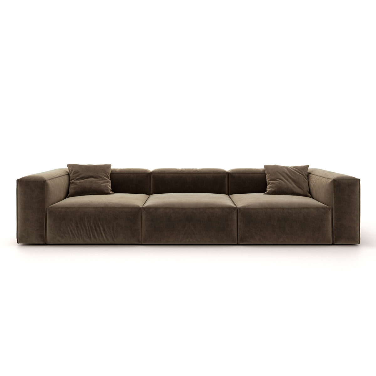 Eleanor Modular Velvet Sofa | Mocha