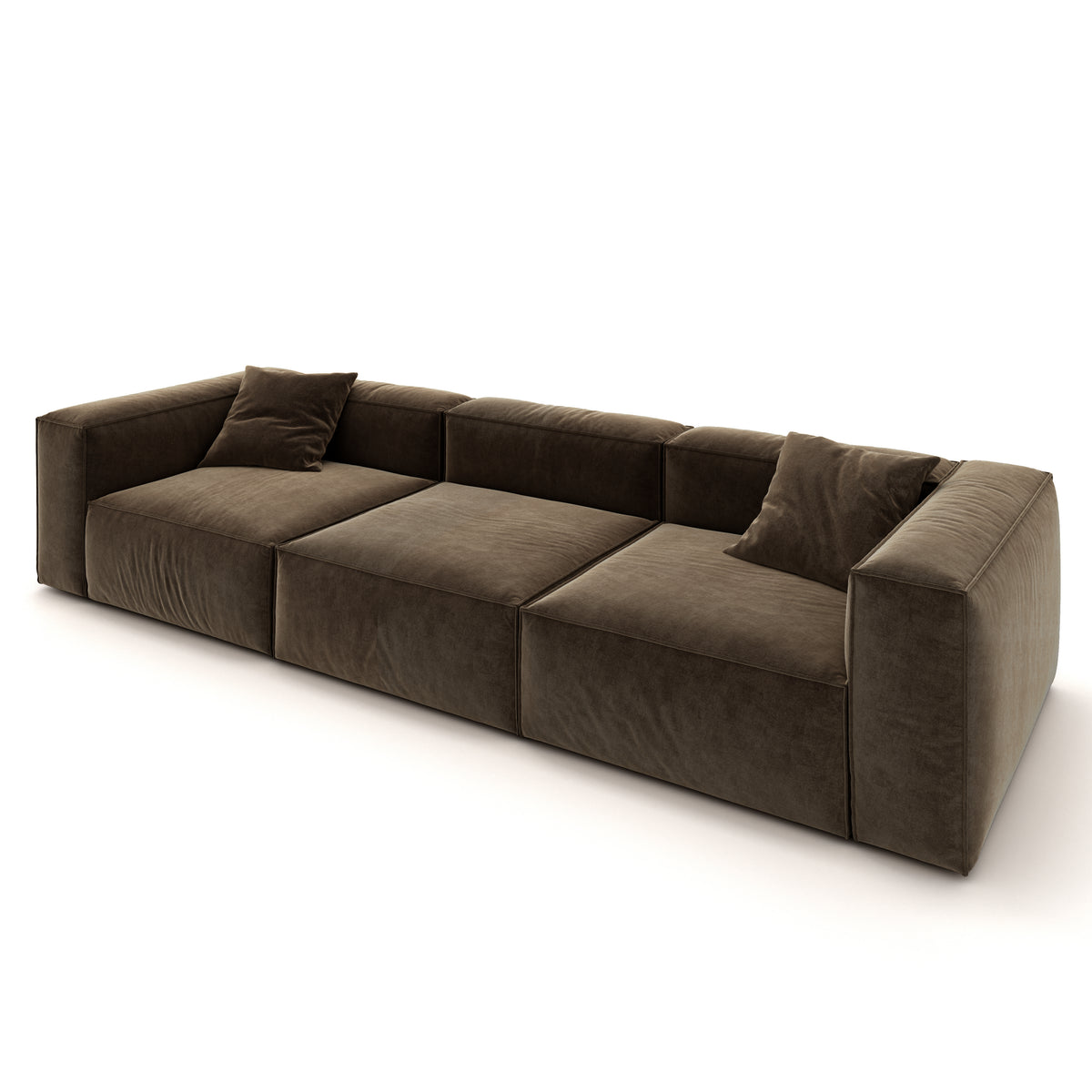 Eleanor Modular Velvet Sofa | Mocha