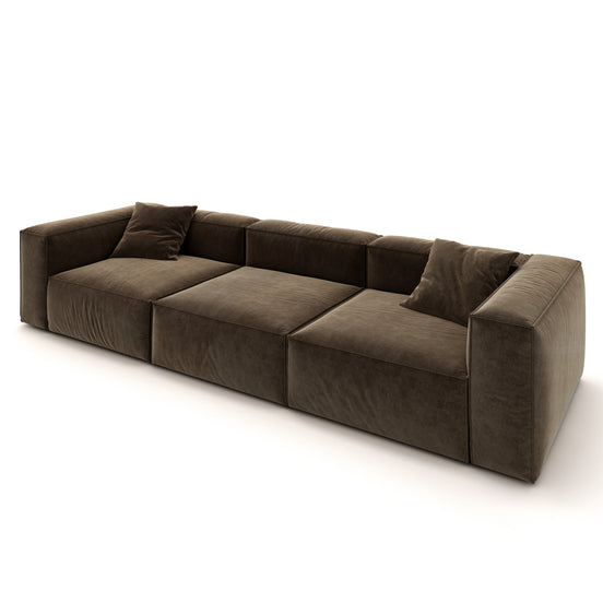 Eleanor Modular Velvet Sofa | Mocha