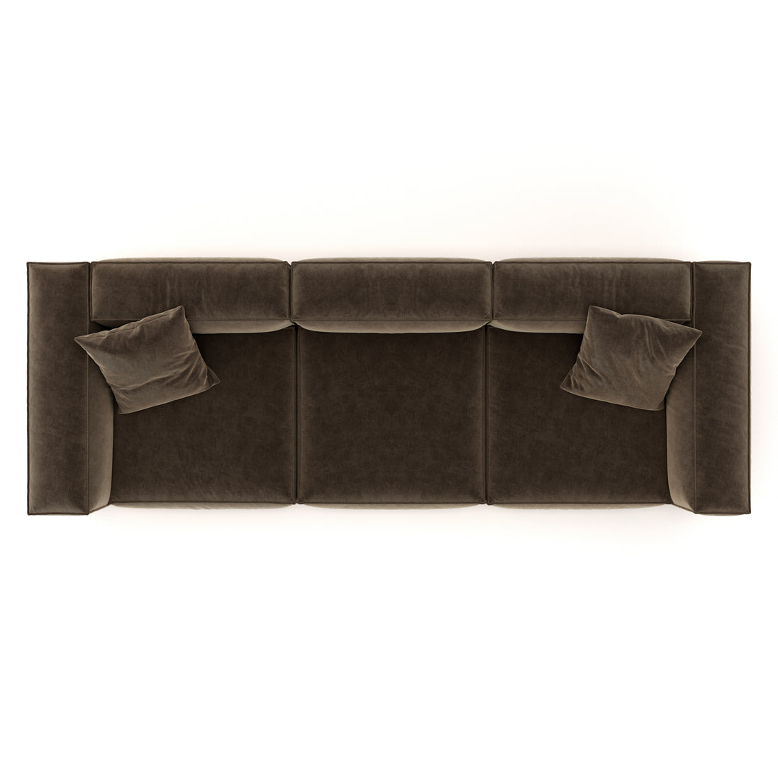Eleanor Modular Velvet Sofa | Mocha