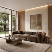 Eleanor Modular Velvet Sofa | Mocha