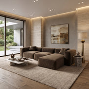 Eleanor Modular Velvet Sofa | Mocha