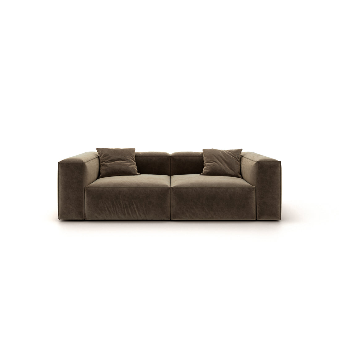 Eleanor Modular Velvet Sofa | Mocha