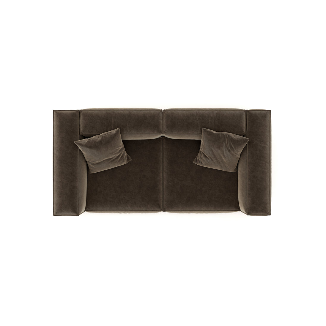 Eleanor Modular Velvet Sofa | Mocha