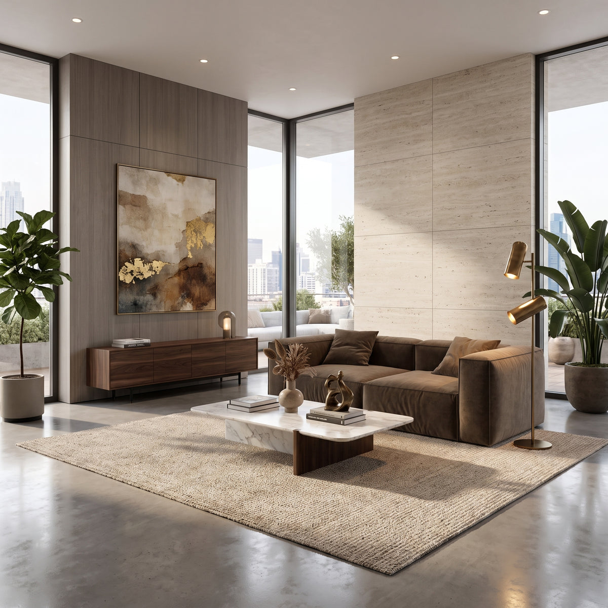 Eleanor Modular Velvet Sofa | Mocha