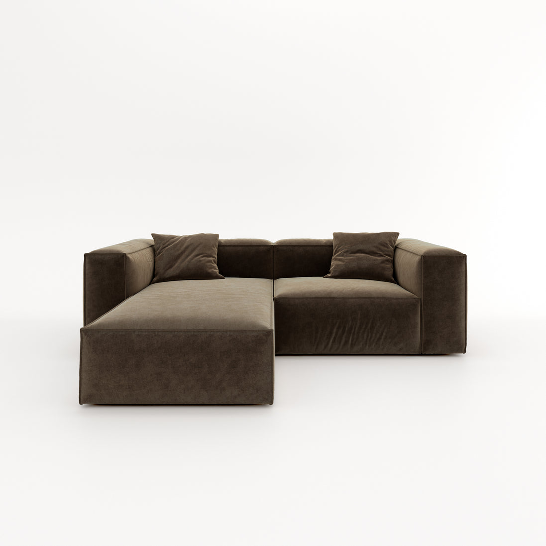 Eleanor Modular Velvet Sofa | Mocha