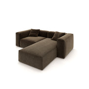 Eleanor Modular Velvet Sofa | Mocha