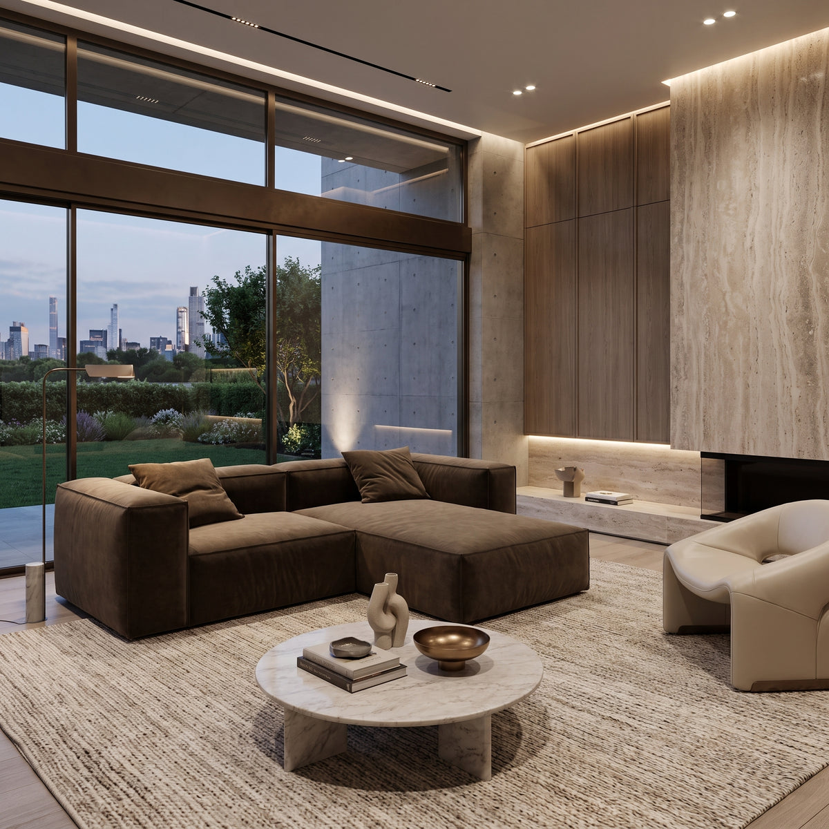 Eleanor Modular Velvet Sofa | Mocha