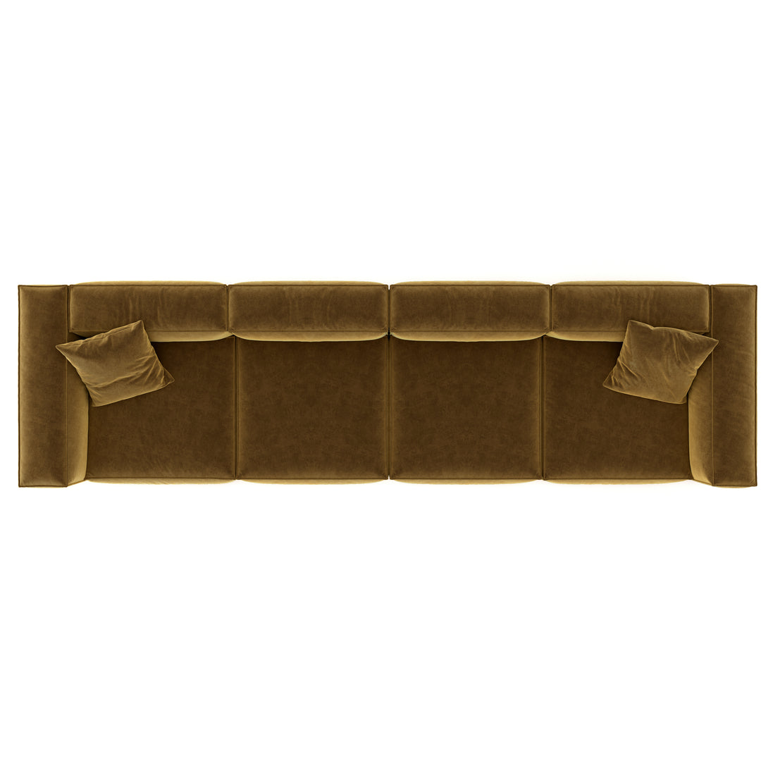 Eleanor Modular Velvet Sofa | Ochre