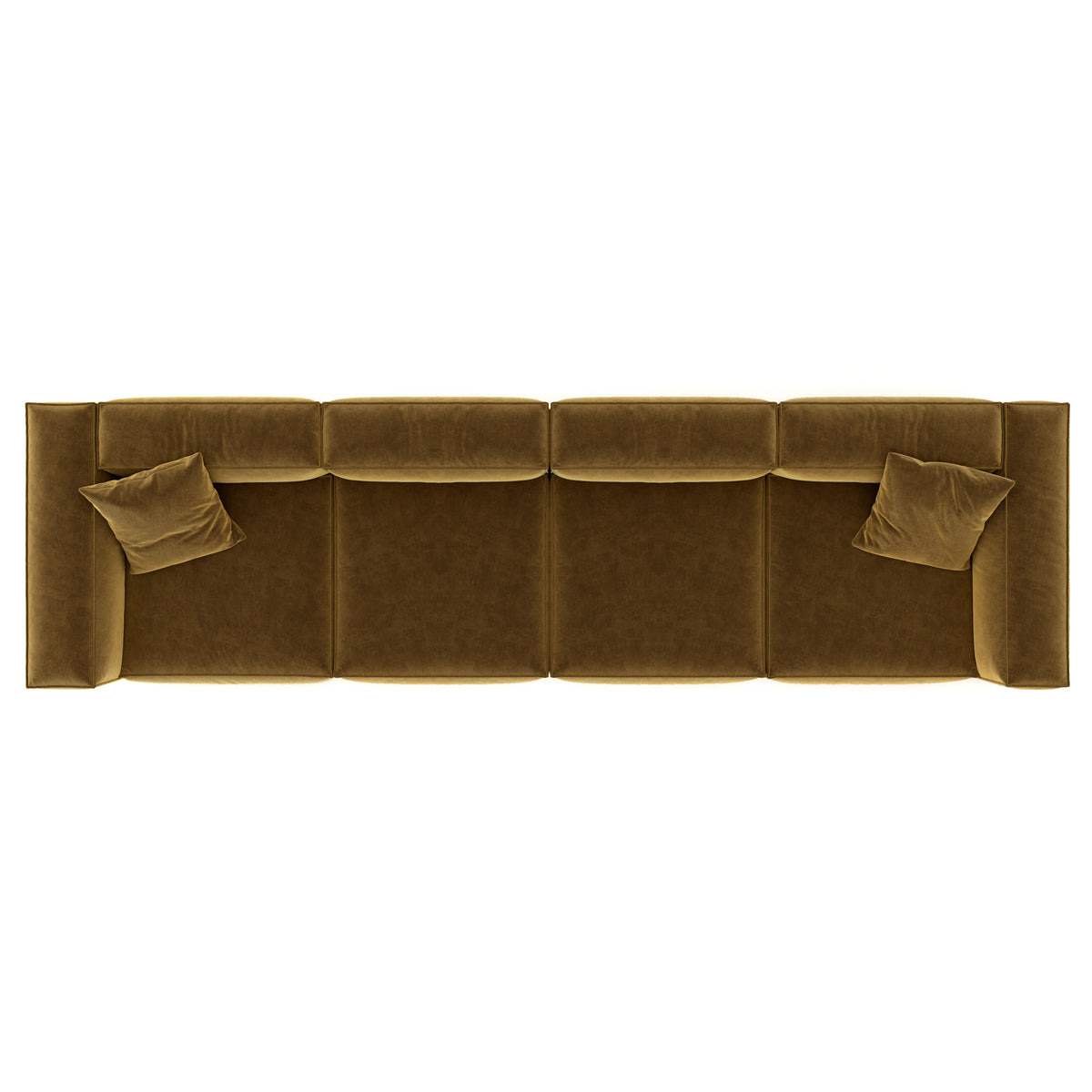 Eleanor Modular Velvet Sofa | Ochre