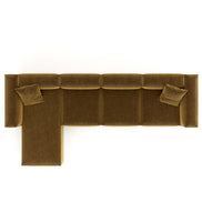 Eleanor Modular Velvet Sofa | Ochre