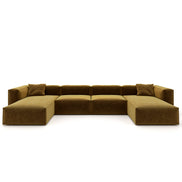 Eleanor Modular Velvet Sofa | Ochre