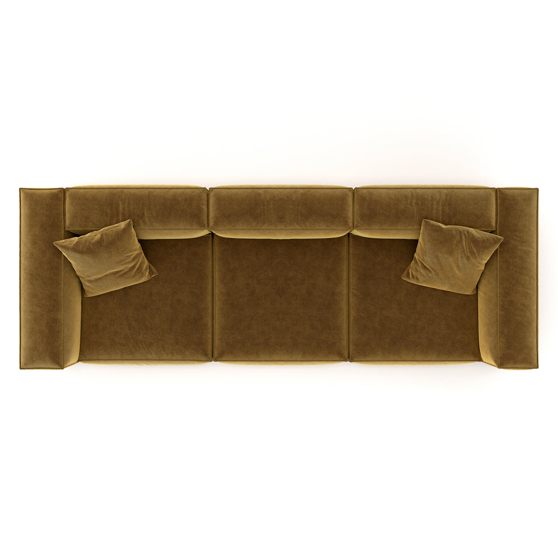 Eleanor Modular Velvet Sofa | Ochre