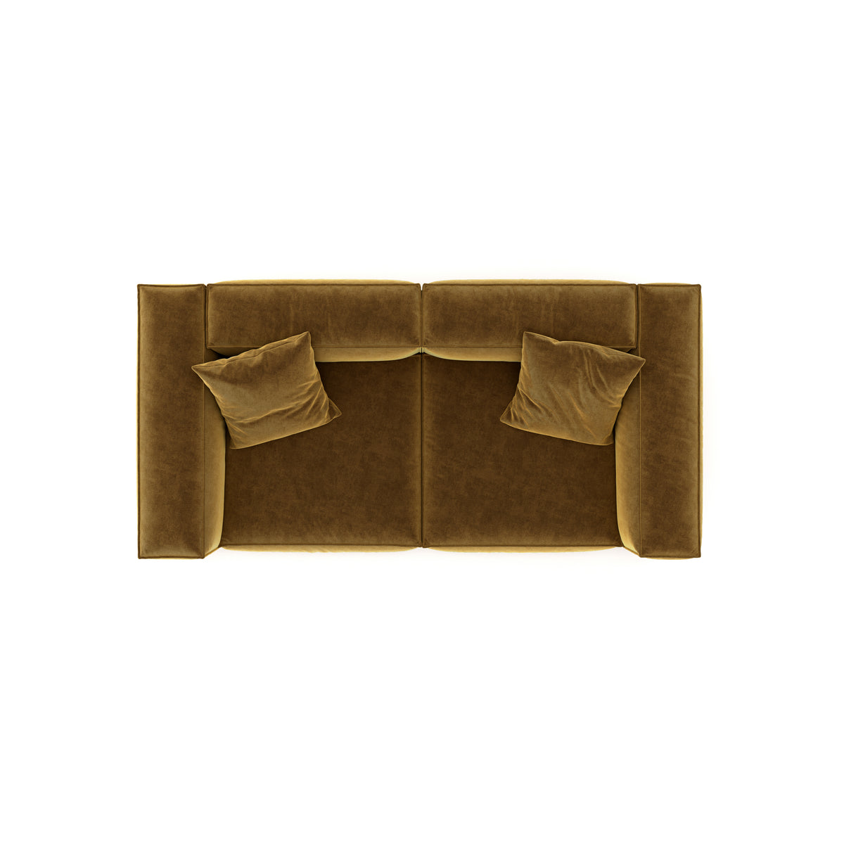 Eleanor Modular Velvet Sofa | Ochre