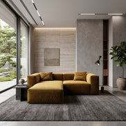 Eleanor Modular Velvet Sofa | Ochre
