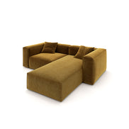 Eleanor Modular Velvet Sofa | Ochre